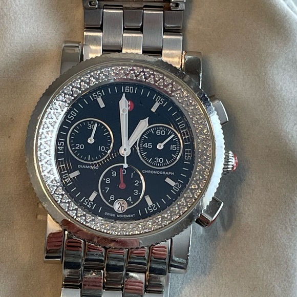 Michele Real Diamond UNISEX Sportsail Watch Black Face - Picture 9 of 10